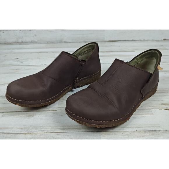EL NATURALISTA N919 Angkor Wmn's Leather Mules/Clogs Rubber Soles EU 37/US 6.5 - Picture 1 of 10